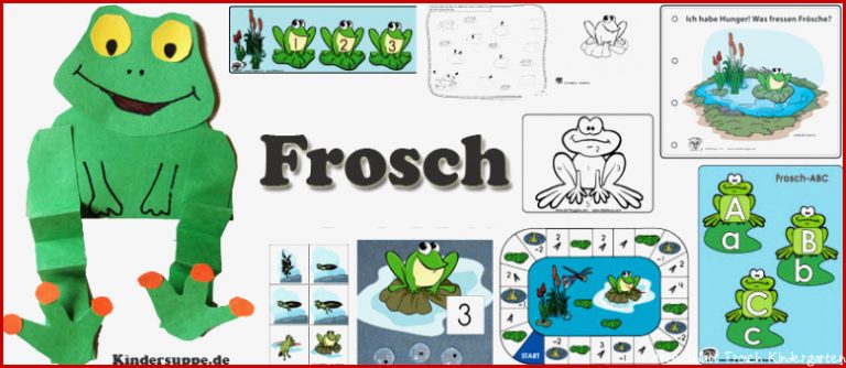 Projekt Frosch und Teich Kindergarten und Kita Ideen