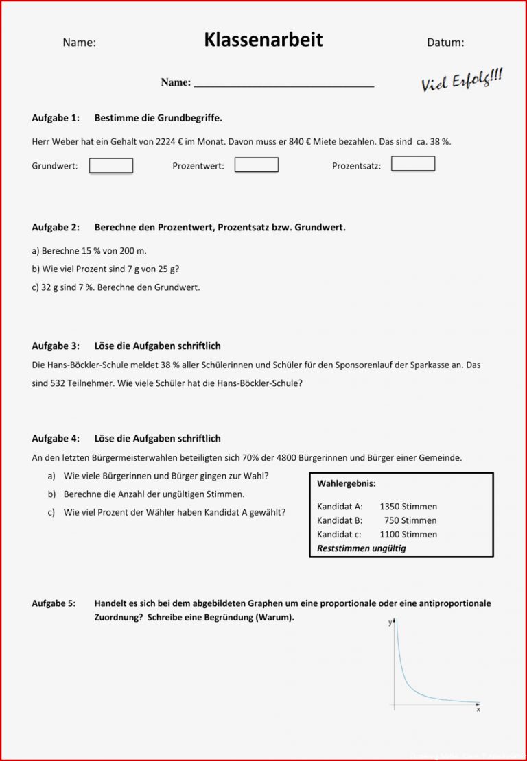 Proportionale Zuordnung Mathe Arbeitsblätter Klasse 7 Zum