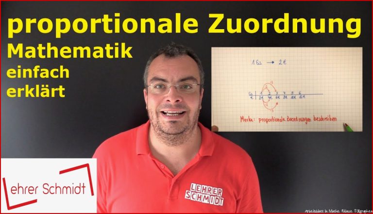 Proportionale Zuordnung Mathematik Lehrerschmidt - Einfach ErklÃ¤rt!