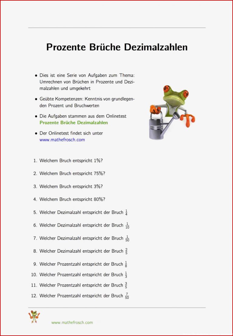Prozente-brÃ¼che-dezimalzahlen - Mathematik Lernen