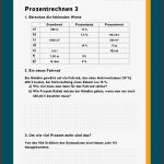 Prozentrechnung Mathe Arbeitsblätter Klasse 7 Zum