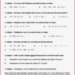 Punkt Vor Strichrechnung Aufgaben Zum Ausdrucken 5 Klasse