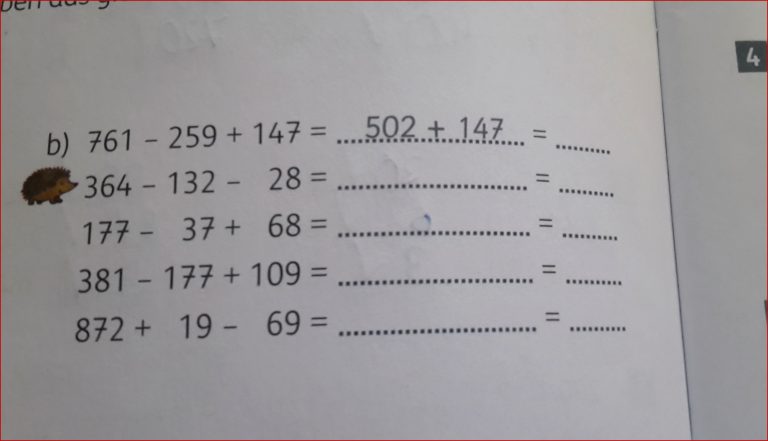 Punkt Vor Strichrechnung Aufgaben Zum Ausdrucken 5 Klasse