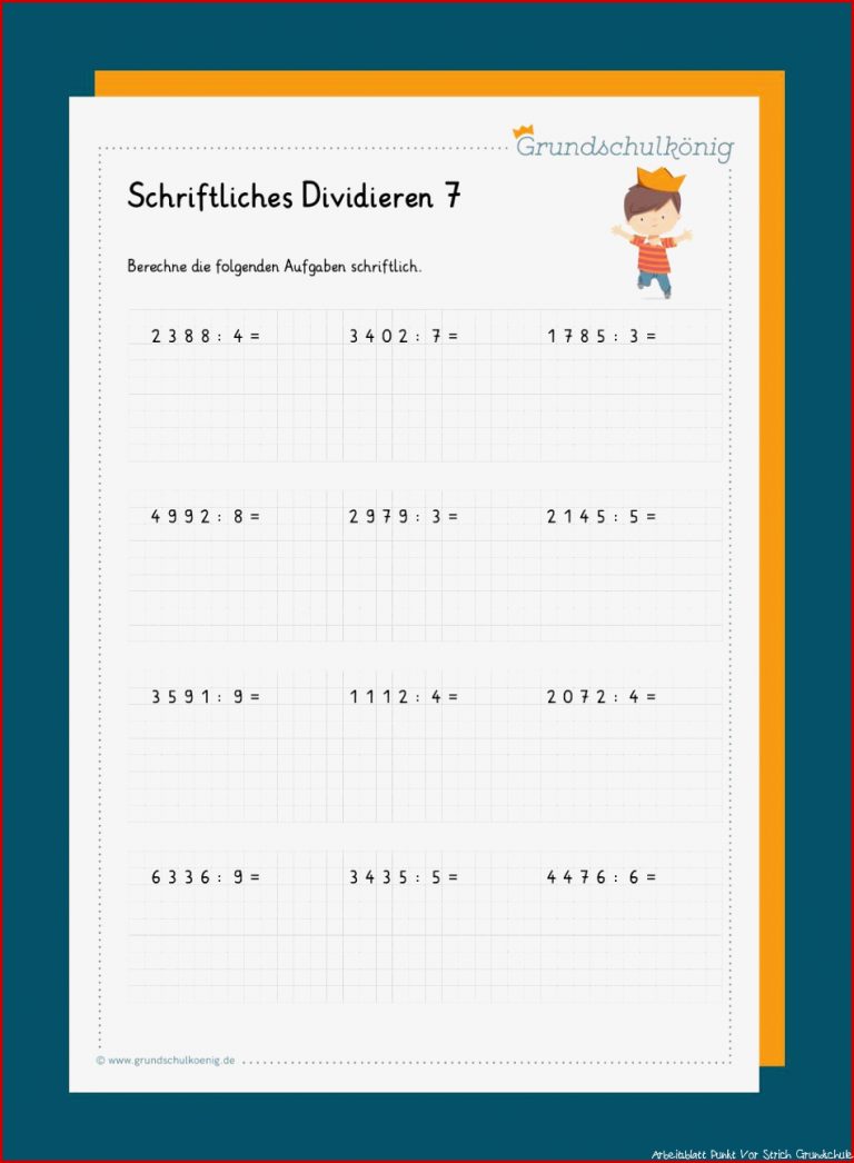 Punkt Vor Strichrechnung Klasse 3 Arbeitsblätter