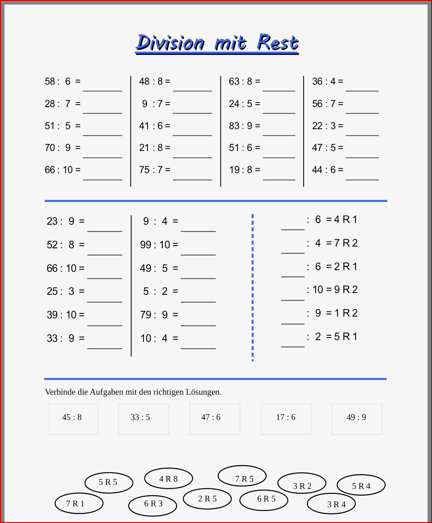 Punkt Vor Strichrechnung Klasse 4 Arbeitsblätter Worksheets