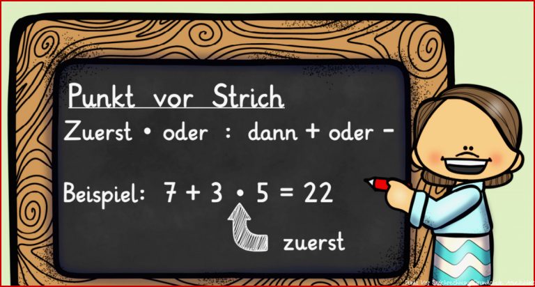 Punktrechnung Vor Punkt Vor Strichrechnung Klasse 3