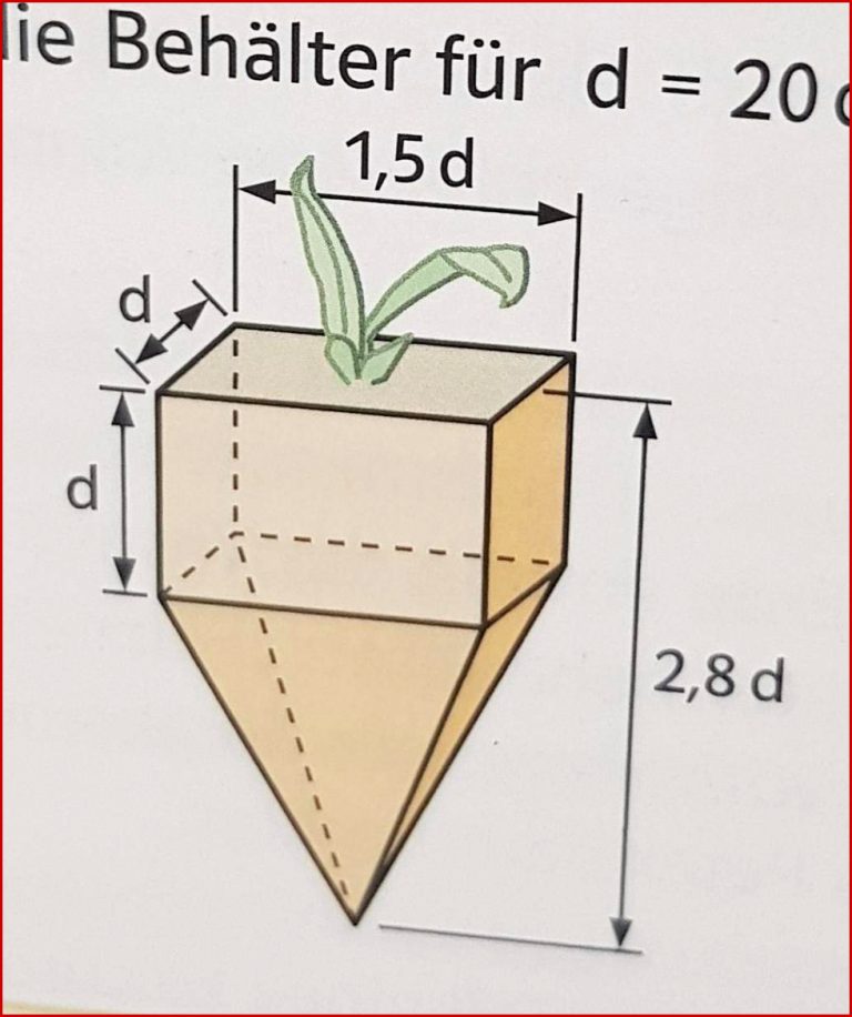 Pyramide und Quader Mathe Aufgabe Mathematik