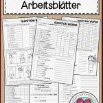 Question Words 5 Arbeitsblätter – Unterrichtsmaterial Im