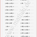 Rationale Zahlen Klasse 7 Arbeitsblätter Worksheets