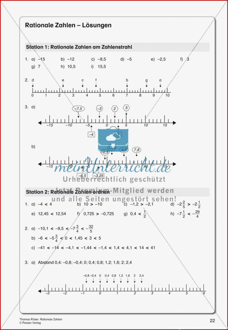 Rationale Zahlen meinUnterricht