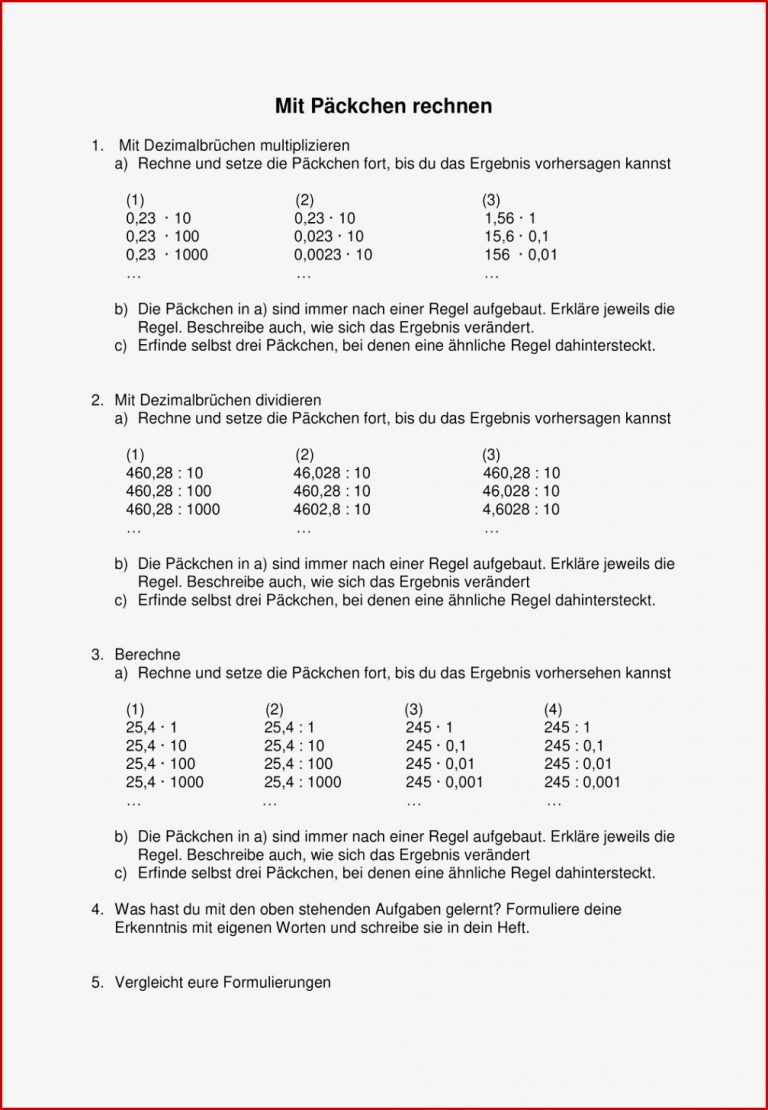 Rationale Zahlen Multiplizieren Und Divi ren