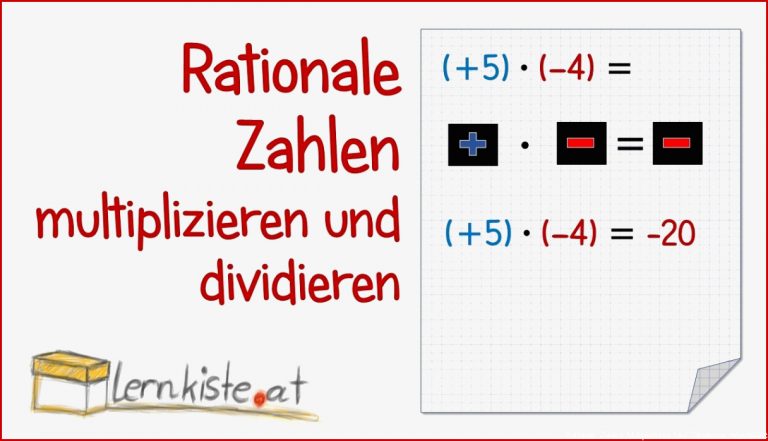 Rationale Zahlen Multiplizieren Und Divi Ren