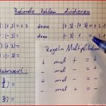 Rationale Zahlen Multiplizieren Und Divi Ren Negative