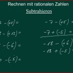 Rationale Zahlen Rechnen Mit Rationalen Zahlen Mit