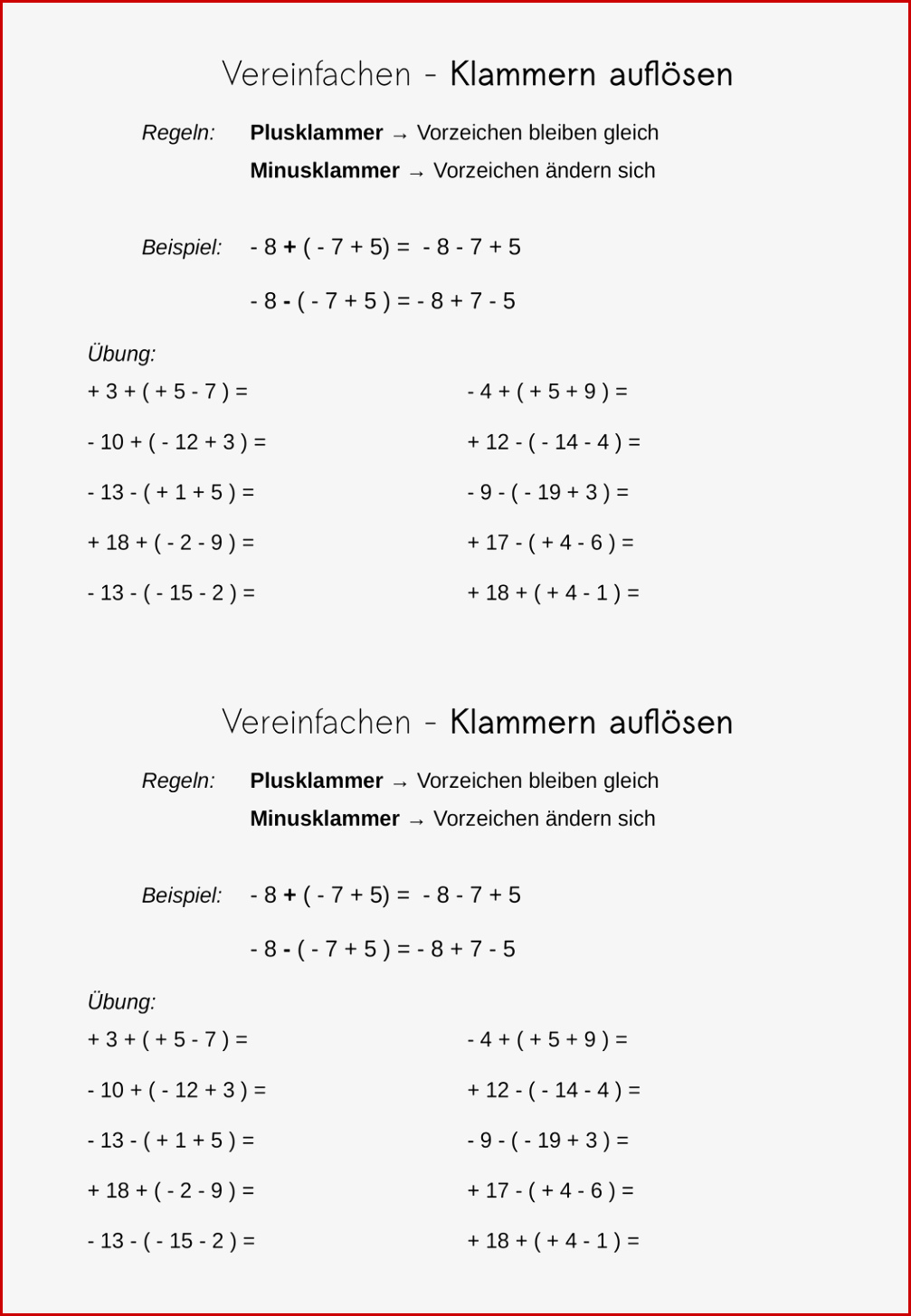 Rationale Zahlen übungen Klasse 7 – Best Trend Info and Styles