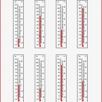 Reading Temperatures On A thermometer A