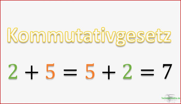 Rechengesetze Einfach Erklärt 1a Technikermathe