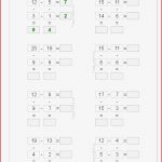 Rechengitter Subtraktion Bis 20 Klasse 1 Kostenloses