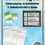 Rechenregeln Tafelmaterial Arbeitsblätter Und Spiele