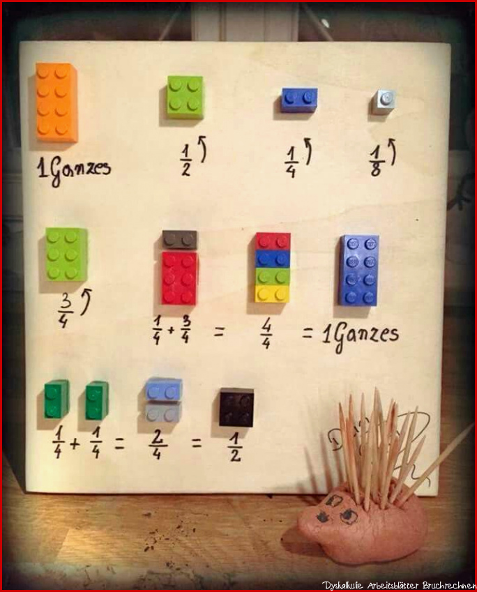 Rechnen lernen mit Lego Steinen