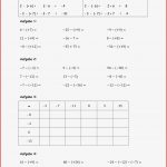 Rechnen Mit Ganzen Zahlen Arbeitsblätter Worksheets