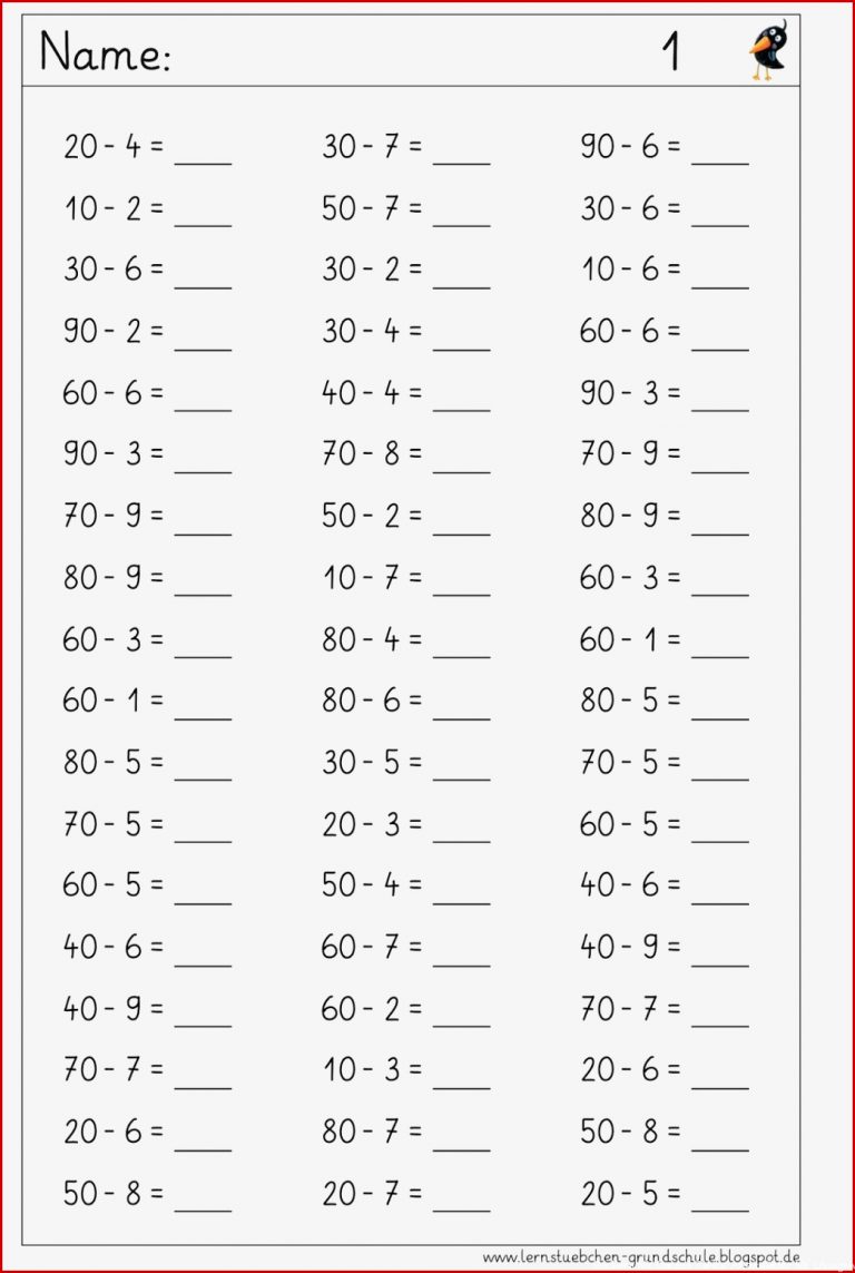 Rechnen Mit Ganzen Zahlen Arbeitsblätter Worksheets