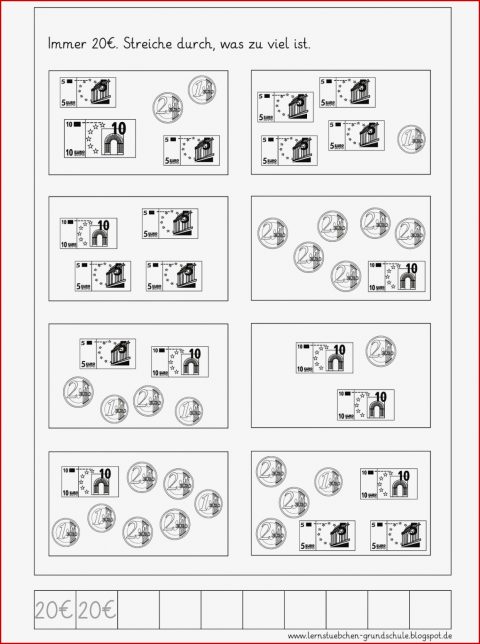 Rechnen Mit Geld Zr 20 2 In 2020