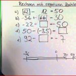 Rechnen Mit Negativen Zahlen Ganze Zahlen Übung 3