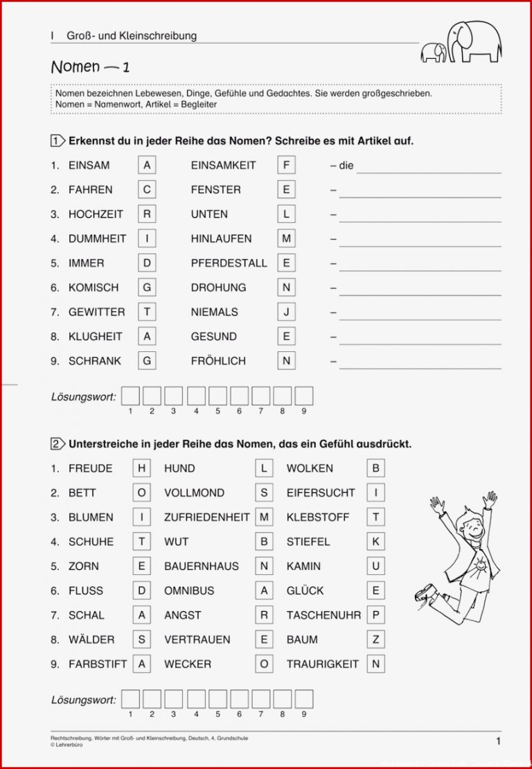 Rechtschreibung 4 Klasse Arbeitsblätter Kinderbilder