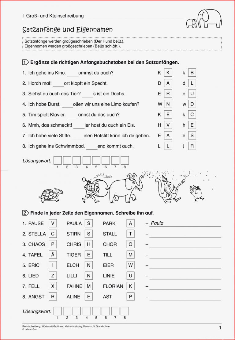 Rechtschreibung · Arbeitsblätter · Grundschule · Lehrerbüro