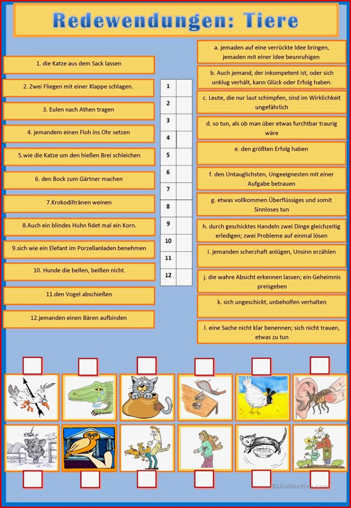 Redewendungen Mit Tieren