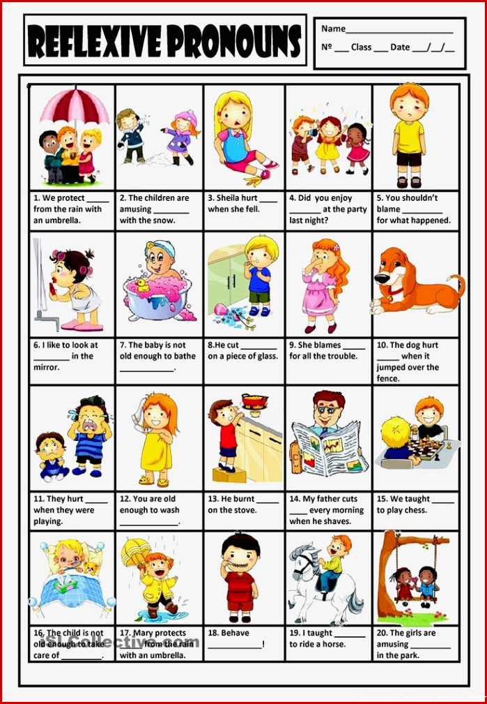 REFLEXIVE PRONOUNS KEY