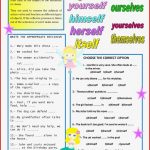 Reflexive Pronouns Worksheet Free Esl Printable