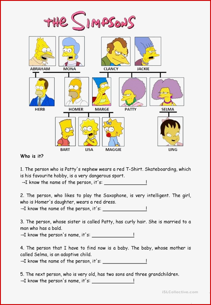 Relative Clauses Simps Quiz Arbeitsblatt Kostenlose