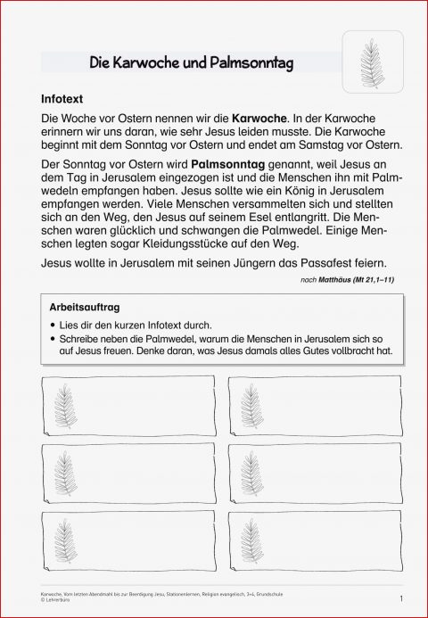 Religion · Arbeitsblätter · Grundschule · Lehrerbüro