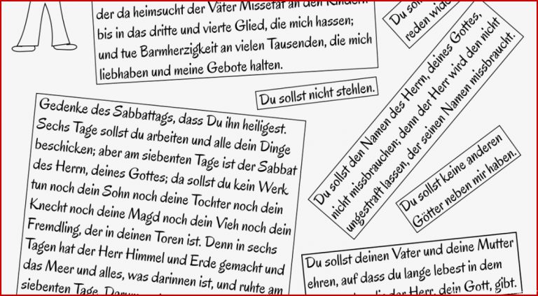 Religion Grundschule Arbeitsblätter 10 Gebote Worksheets