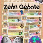 Religion Zehn Gebote Tafelmaterial