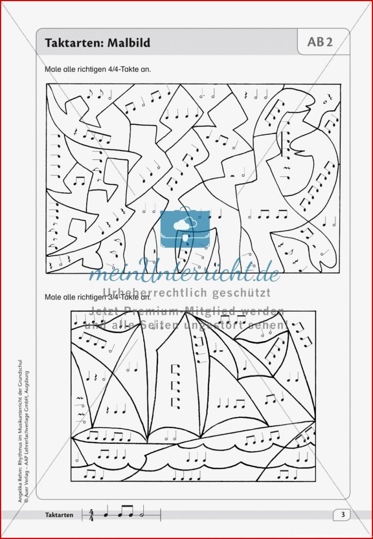 Rhythmische Übungen Taktarten Meinunterricht