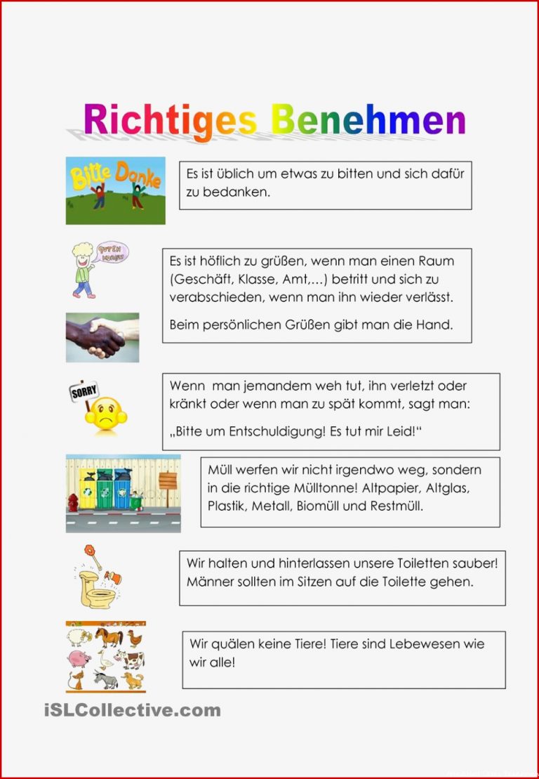 Richtiges Benehmen