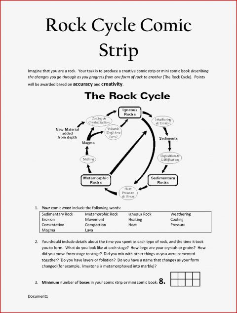 Rock Cycle Worksheet Answers In 2020