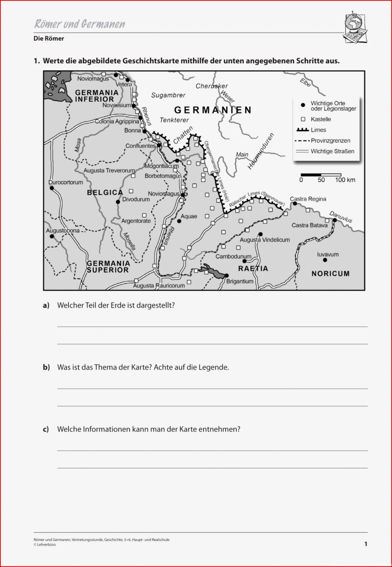 Römer Klasse 6 Arbeitsblätter