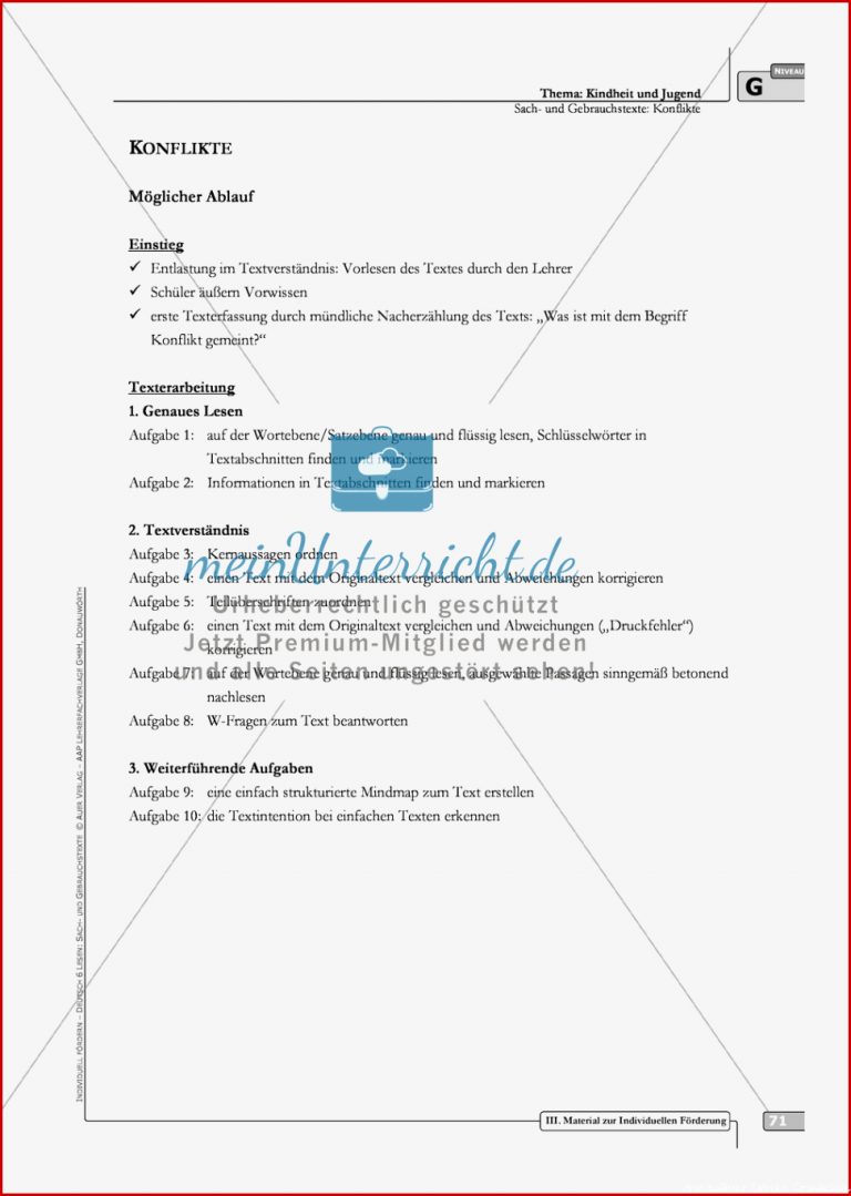 Sach und Gebrauchstexte in 3 Differenzierungsstufen