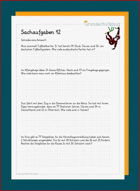 Sachaufgaben Textaufgaben