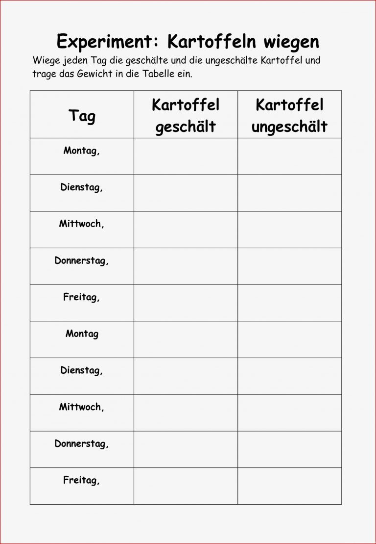 Sachkunde Kartoffel Grundschule Arbeitsblätter Kostenlos