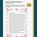 Sachlicher Brief 4 Klasse Grundschule