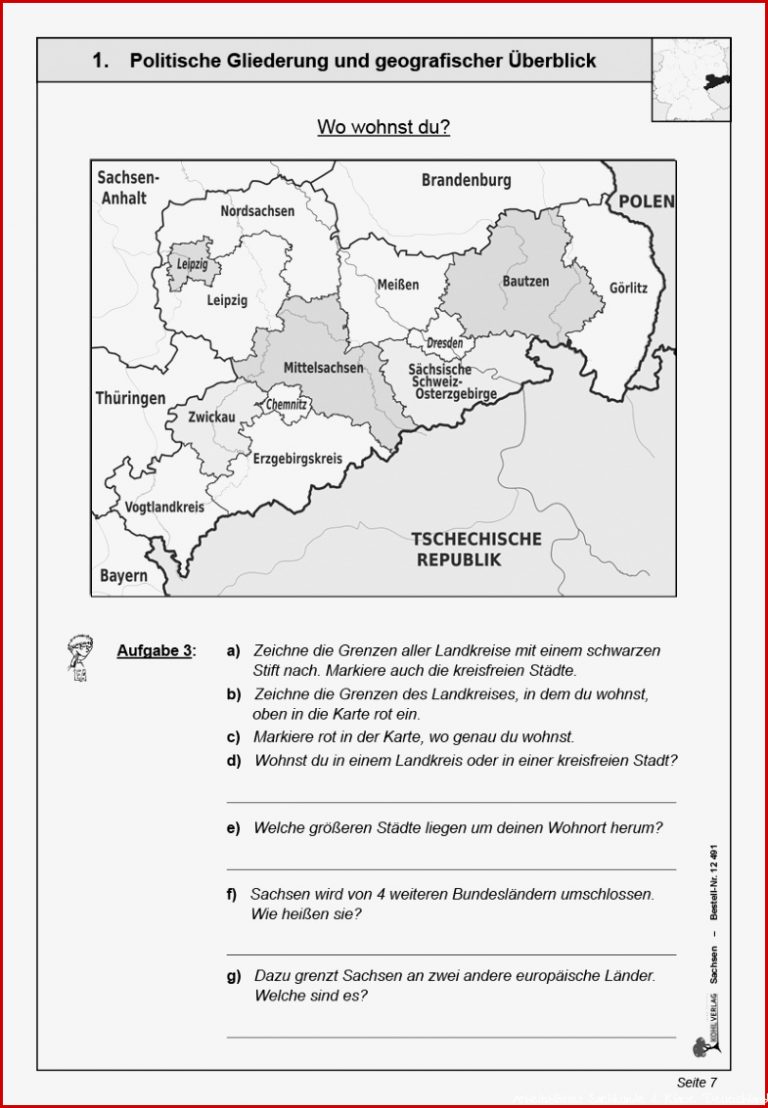 Sachsen Deutsche Bundesländer kennen lernen PDF ab 9 J