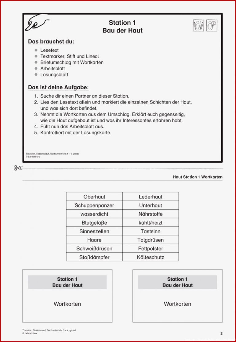 Sachunterricht · Arbeitsblätter · Grundschule · Lehrerbüro