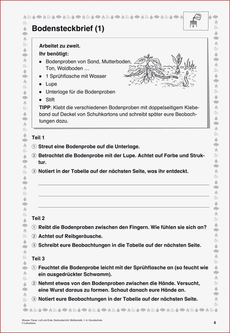 Sachunterricht · Arbeitsblätter · Grundschule · Lehrerbüro