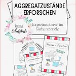 Sachunterricht Erleben Aggregatzustände Erforschen Und