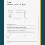 Sachunterricht Klasse 4 Strom Arbeitsblätter Worksheets